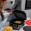 İpek Yıldızı® Siyah Isıya Dayanıklı Yıkanılabilir Silikon Fırın Ve Airfryer Yuvarlak Model Pişirme Matı 23 Cm