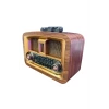 İpek Yıldızı® Taşınabilir Klasik AM/FM/SW  Retro Ev Radyo USB ile Şarj Olabilen Retro Radyo