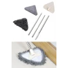 İpek Yıldızı® Teleskopik Saplı 150 cm Üçgen Mop Cam Duvar Tavan Fayans Parke Temizleyici Mop