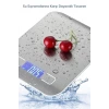 İpek Yıldızı® TF 1002 Hassas Ölçümlü  Maksimum 5 Kg Kapasiteli Led Ekran Platin Dijital Mutfak Tartısı