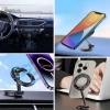 İpek Yıldızı® Tüm Telefonlarla Uyumlu Manyetik Araç Telefonu Tutacağı Katlanır 360 Derece Dönen Telefon Standı