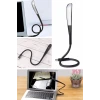 İpek Yıldızı® USB Girişli 14 Ledli 3 Kademeli Dokunmatik Masa/Kitap Okuma Lambası Ledi Siyah