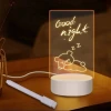 İpek Yıldızı® USB Kablolu Işıklı Kendiliğinden Beyaz Kalemli-Silgili Kreatif 3D Görselleştirme LED Lambası