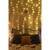 İpek Yıldızı® Uzaktan Kumandalı LED Perdeye Takılabilen Kancalı Işık Usb 3x3 Metre Peri Perde LED