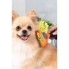 İpek Yıldızı® Uzun Tüylü Köpekler İçin Kolay Tarama Fırçası Temizlenebilir Çelik Tarak Tüy Toplayıcı Mediu