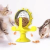 İpek Yıldızı® Vantuzlu Zilli İnteraktif Dönebilen Mama Kaplı Renkli Eğlenceli Eğitici Kedi Oyuncağı