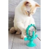 İpek Yıldızı® Vantuzlu Zilli İnteraktif Dönebilen Mama Kaplı Renkli Eğlenceli Eğitici Kedi Oyuncağı