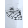 İpek Yıldızı® Yapışkanlı Banyo Köşeliği Kancalı Köşe Rafı Duş Şampuanlık Duvar Düzenleyici Organizer Raf
