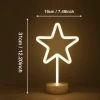 İpek Yıldızı® Yıldız Tasarımlı Neon Led Masa Ve Gece Lambası Dekoratif Işık