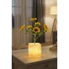 Işıklı Yapay Çiçek – Sarı Saksılı LED Dekoratif Bitki, Masaüstü ve Ev Ofis Aydınlatmalı Süs Bitkisi