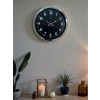 Klasik 40 Cm Krom Şık Metal Duvar Saati