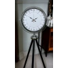 Krom 24 Saat Göstergeli Özel Tasarım Tripod Ayaklı Saat