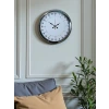Krom 40 Cm Metal 24 Saat Göstergeli Özel Tasarım Duvar Saati