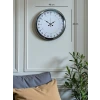 Krom 40 Cm Metal 24 Saat Göstergeli Özel Tasarım Duvar Saati