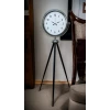 Krom Standart Tripod Ayaklı Saat