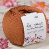 La Mia Mercerized Cotton Açık Kahverengi El Örgü İpi - 211 - 33580