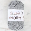 La Mia Mini Cottony 25 gr Gri Bebek El Örgü İpi -