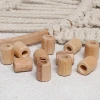 Loren Crafts 10 Adet Ham Boru Ahşap Boncuk 16mm