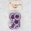 Loren Crafts 5li Mor Büyük Düğme - 1732