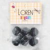 Loren Crafts 8li Düğme Gri - 1129