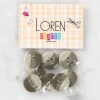 Loren Crafts 8li Düğme Gül Kurusu - 1140