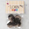 Loren Crafts 8li Düğme Kahverengi - 1139