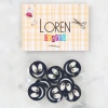 Loren Crafts 8 li Gülen Yüz Beyaz Düğme - 0611
