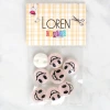 Loren Crafts 8li Gülen Yüz Düğme - 1018