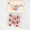 Loren Crafts 8li Gülen Yüz Düğme - 1019