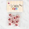 Loren Crafts 8li Gülen Yüz Düğme - 1019