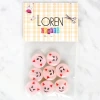 Loren Crafts 8li Gülen Yüz Düğme - 1023