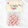 Loren Crafts 8li Gülen Yüz Düğme - 1023