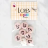Loren Crafts 8li Gülen Yüz Düğme - 1024