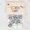 Loren Crafts 8li Kedi Düğme - 1066