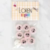 Loren Crafts 8li Kızgın Yüz Düğme - 1021