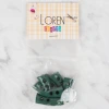 Loren Crafts 8 li koyu yeşil çoban düğme - 125