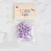 Loren Crafts 8 li lila çoban düğme - 107