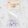 Loren Crafts 8 li Lila Düğme - 0585