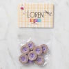 Loren Crafts 8 li Lila Düğme - 292