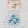 Loren Crafts 8 li Mavi Bebek Düğme - 370
