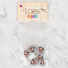 Loren Crafts 8 li Mavi Panda Düğme - 704