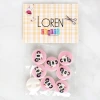 Loren Crafts 8li Panda Düğme - 1030