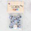 Loren Crafts 8li Panda Düğme - 1239