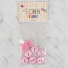 Loren Crafts 8 li Pembe Çapa Düğme - 608