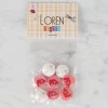 Loren Crafts 8 li Pembe Yunus Düğme - 707