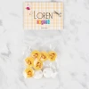 Loren Crafts 8 li Sarı Düğme - 669