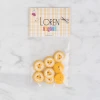 Loren Crafts 8 li Sarı Kalp Düğme - 480