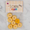 Loren Crafts 8 li Sarı Yuvarlak Düğme - 455