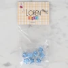 Loren Crafts 8 li Şeffaf Mavi Bebek Arabası Düğme
