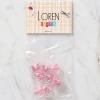 Loren Crafts 8 li Şeffaf Pembe Ayıcık Düğme - 258